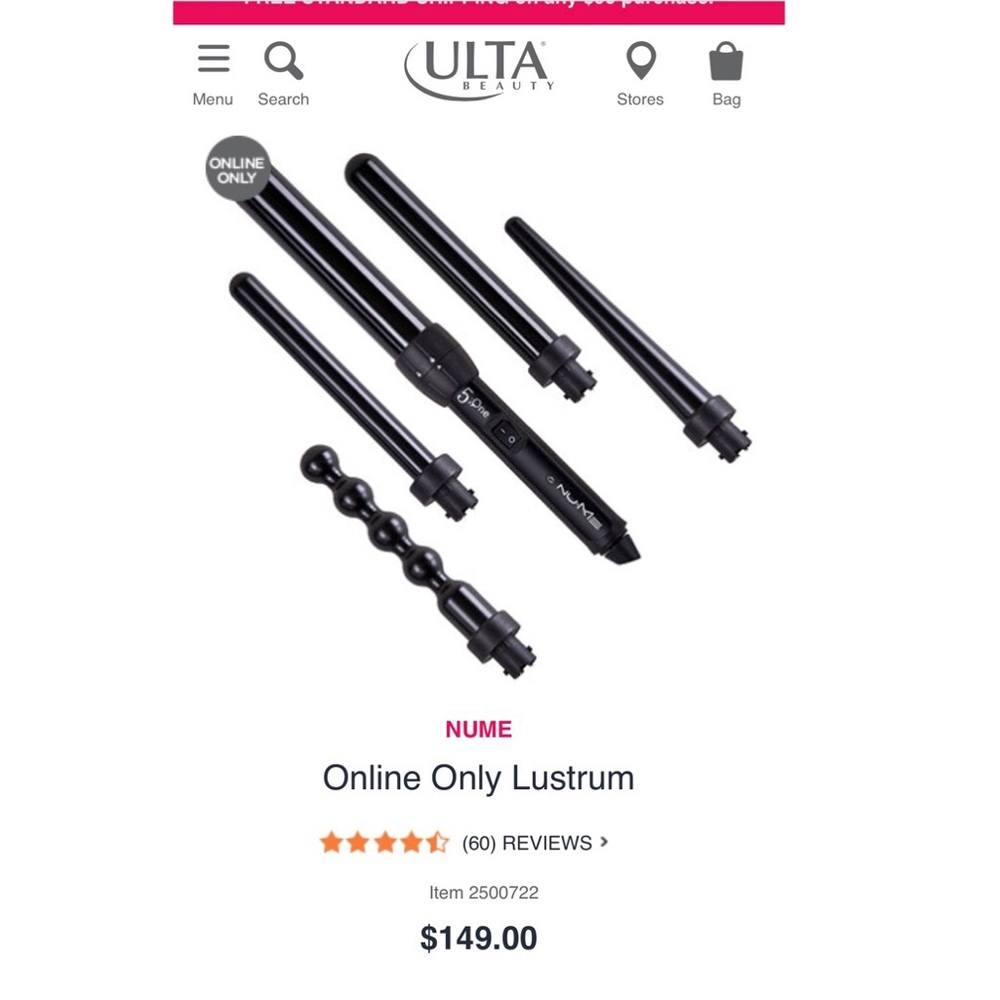 ✨NuMe Lustrum Curling Wand✨